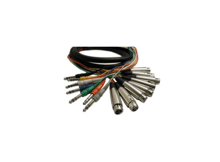 Hosa STX804F kabel x 8 bal jack/F 4 m